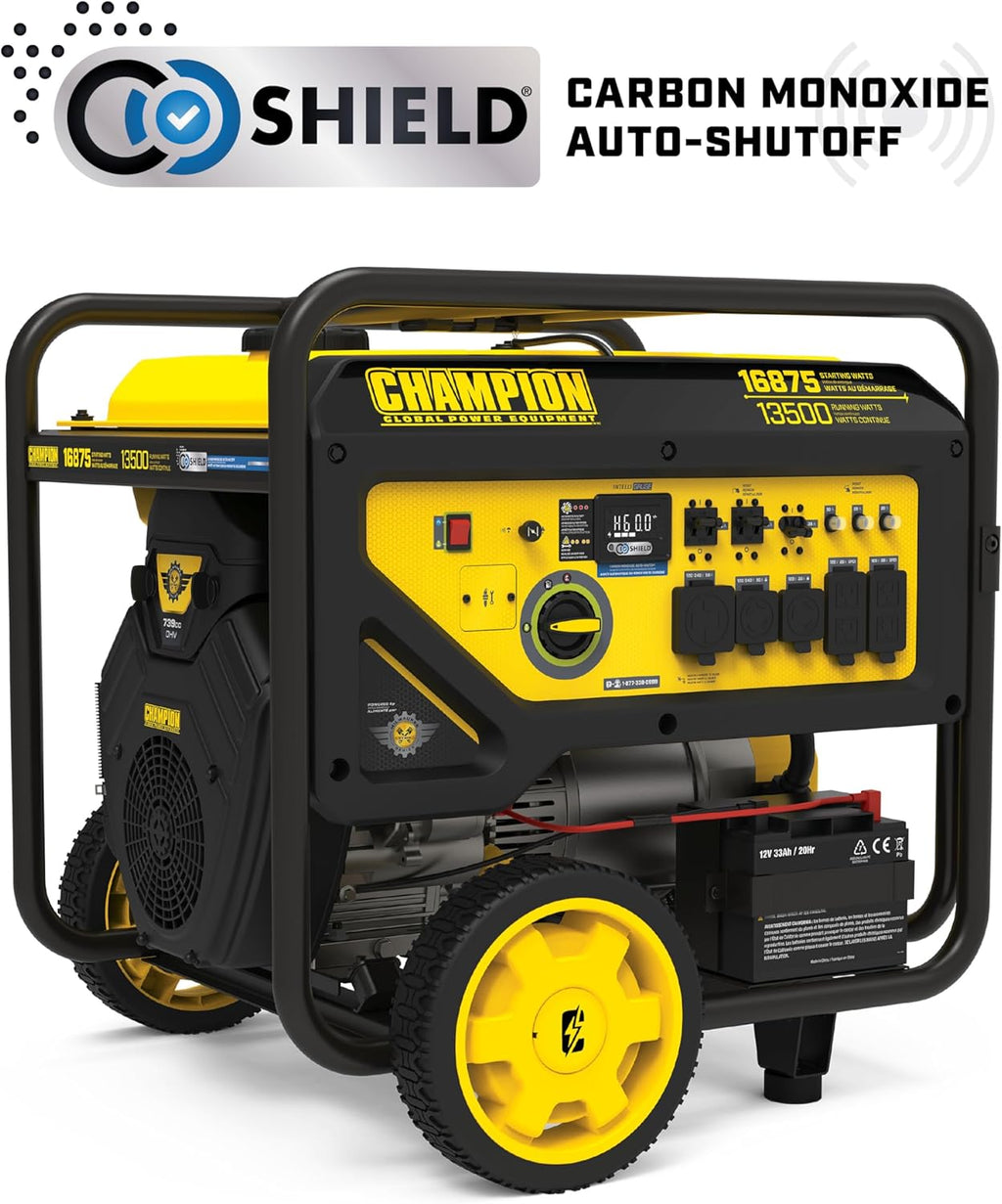 Champion Power Equipment 16,875-Watt Electric Start Home Backup Portable Generator with Free 3-Year Warranty