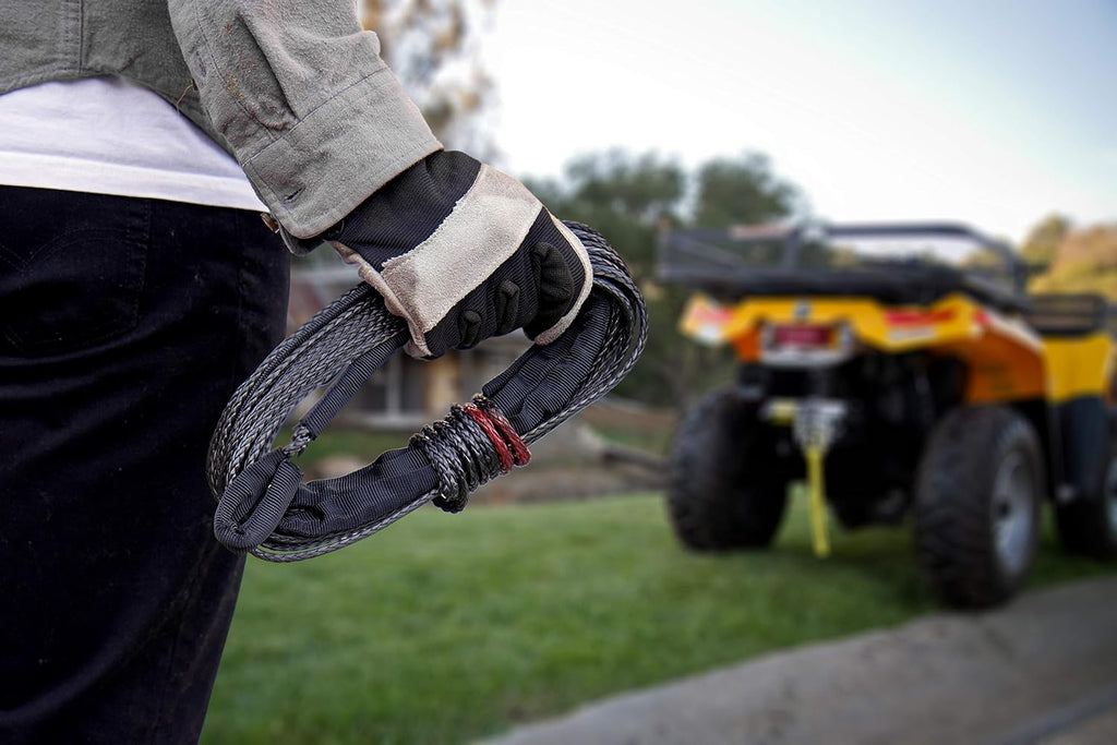 Champion 38-Foot Gray Dyneema® Synthetic Winch Rope for 4000-5000-lb. ATV/UTV Winches