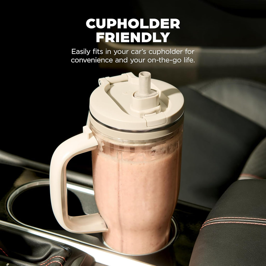 Ninja Blendboss Personal Blender | For Smoothies & Frozen Drinks | 1200-Peak-Watt | 26-oz. Travel Tumbler with LeakProof Chug Spout & Detachable Straw | Auto-iQ | Stone Mint | DB351ST