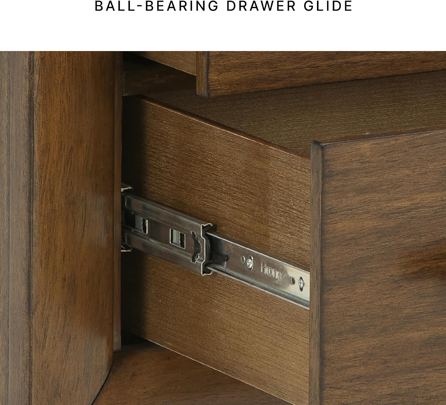 Signature Design by Ashley Lyncott 2 Drawer Nightstand, Power Supply, USB-A and USB-C Ports, Hardwood Solids, 24.63" W x 17" D x 26.88" H, Medium Brown