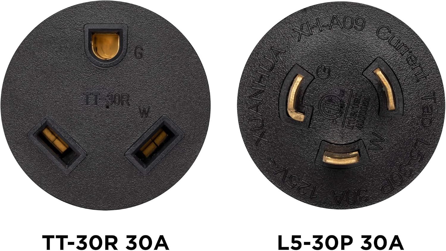 Westinghouse 30154A Generator Plug Adapter, 30A 120V L5-30P to TT-30R