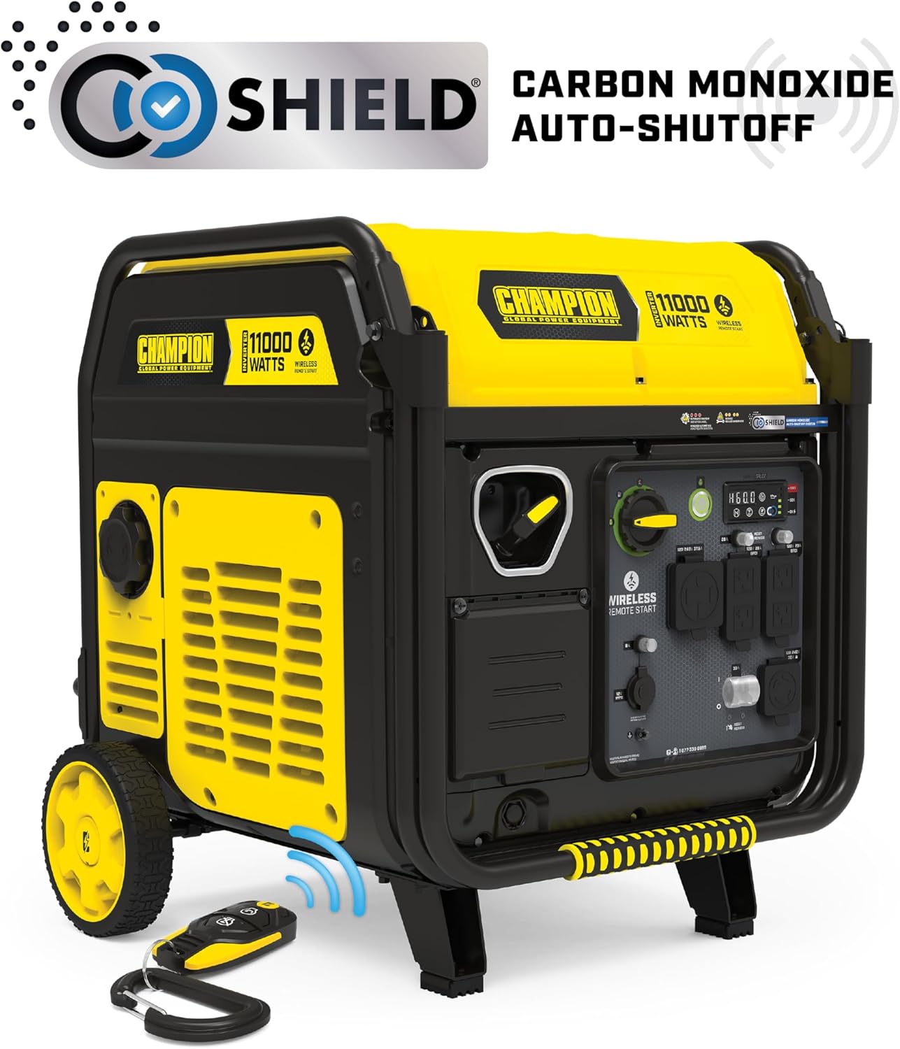 Champion Power Equipment 11,000-Watt Wireless Remote Start Home Backup Portable Inverter Generator with Quiet Technology and Free 3-Year Warranty