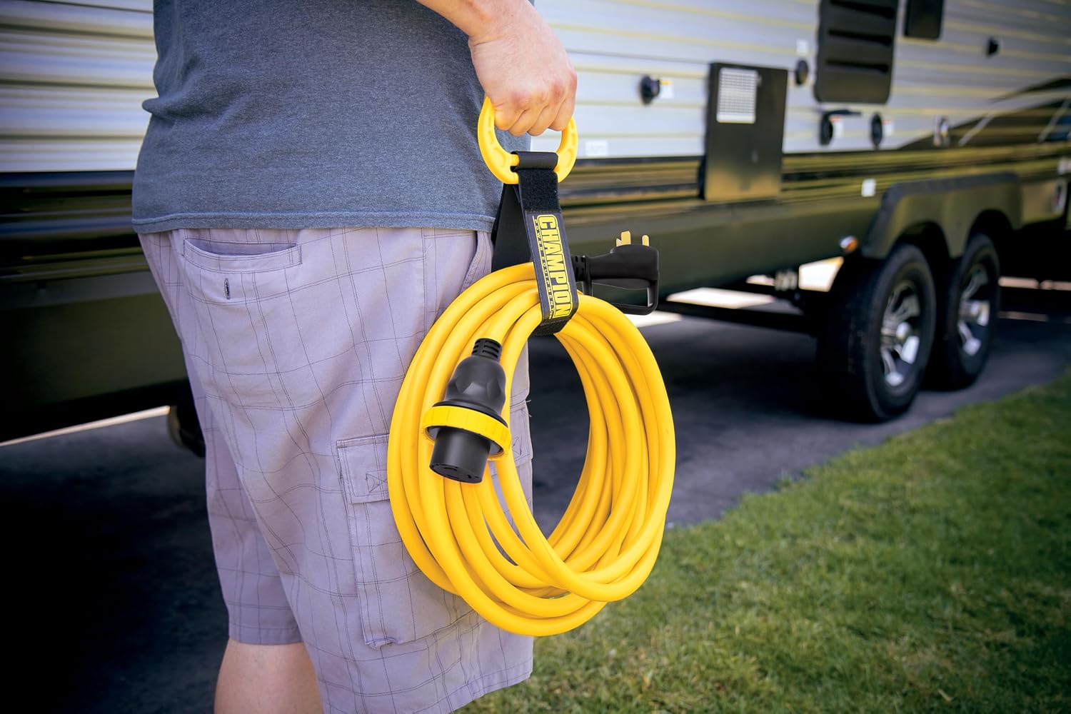 Champion Power Equipment 30-Foot 30-Amp 125-Volt RV Generator Power Cord, (TT-30P to L5-30R)