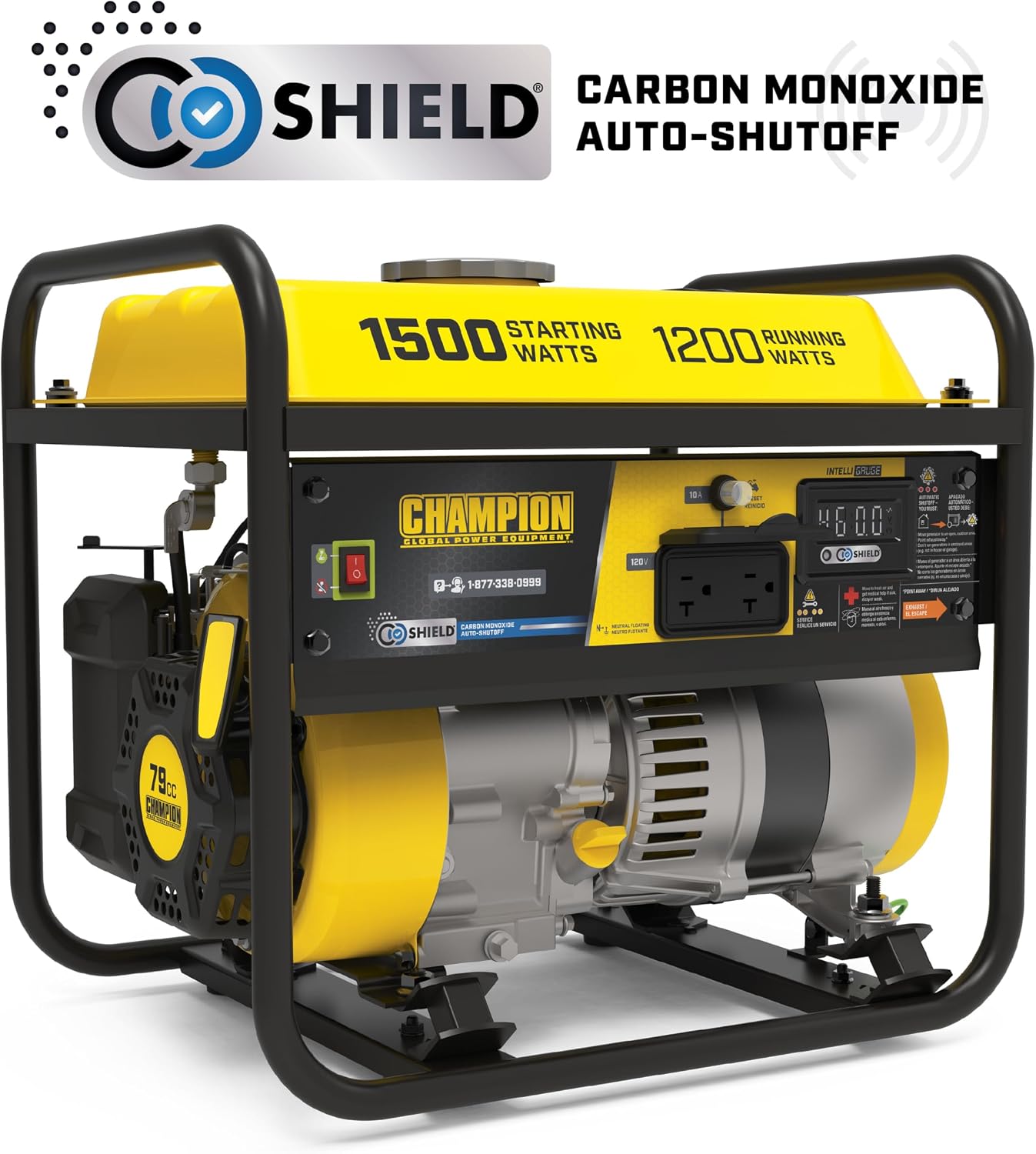 Champion Power Equipment 1500-Watt Portable Generator with Free 3-Year Warranty