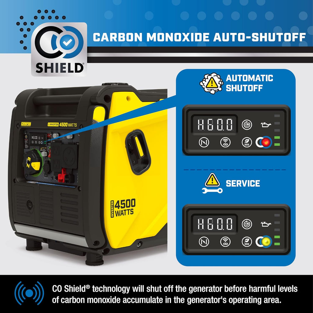 Champion Power Equipment 4500-Watt Wireless Remote Start Inverter Generator with Quiet Technology and Free 3-Year Warranty