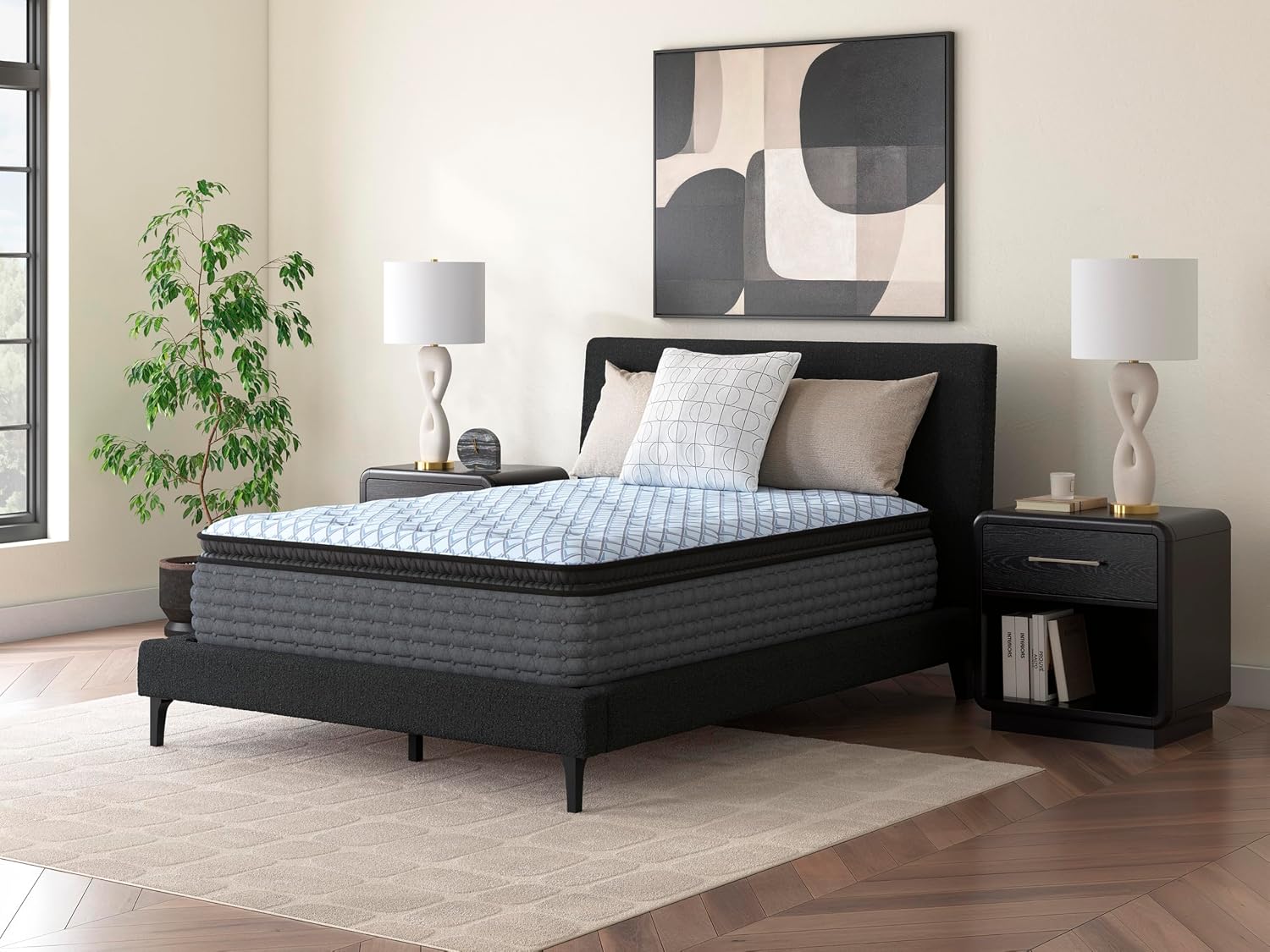 Signature Design by Ashley Destin Cove PT Extra Plush 16 Inch Mattress with Low Motion Transfer and Temperature Regulating, Mattress in a Box, Queen