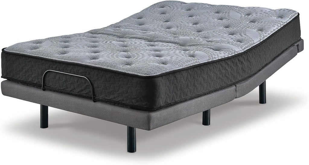 Signature Design by Ashley Queen Size Comfort Plus Hybrid Mattress with Memory and Quilt Foam, Wrapped Coils, Fiberglass-Free, 10-Year Warranty, 10" Height