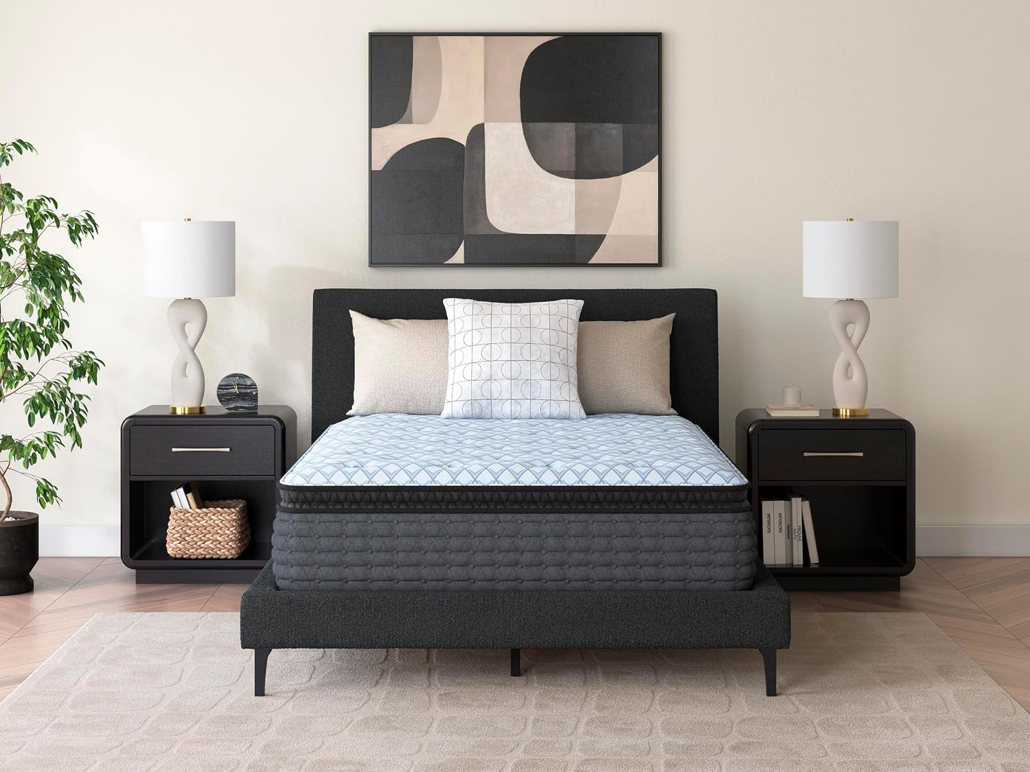 Signature Design by Ashley Destin Cove PT Extra Plush 16 Inch Mattress with Low Motion Transfer and Temperature Regulating, Mattress in a Box, Queen