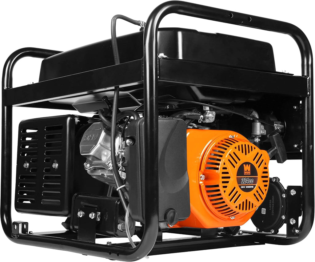 WEN DF472X 4750-Watt 120-Volt/240-Volt Dual Fuel Portable Generator with CO Shutdown Sensor