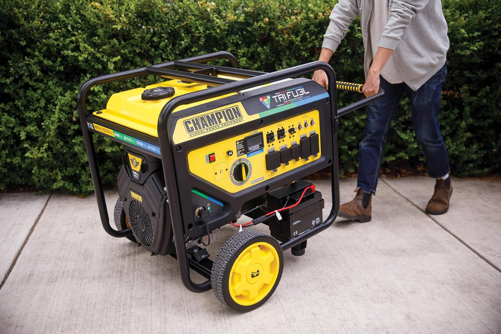 Champion Power Equipment 16,875-Watt Electric Start Tri Fuel Home Backup Portable Generator, Free 3-Year Warranty