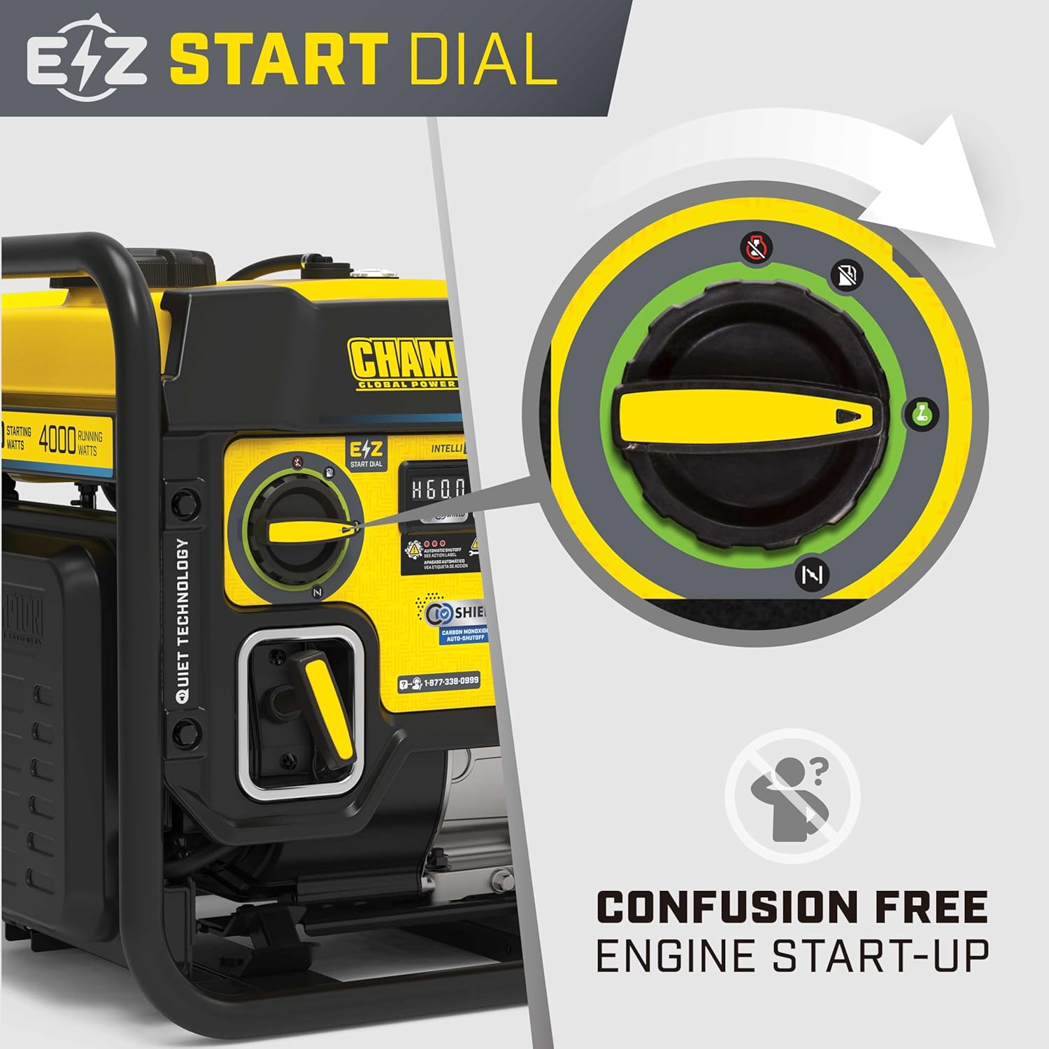 Champion Power Equipment 5500-Watt RV Ready Portable Generator | Open Frame Inverter, Quiet Technology, 3-Year Warranty, CARB Compliant