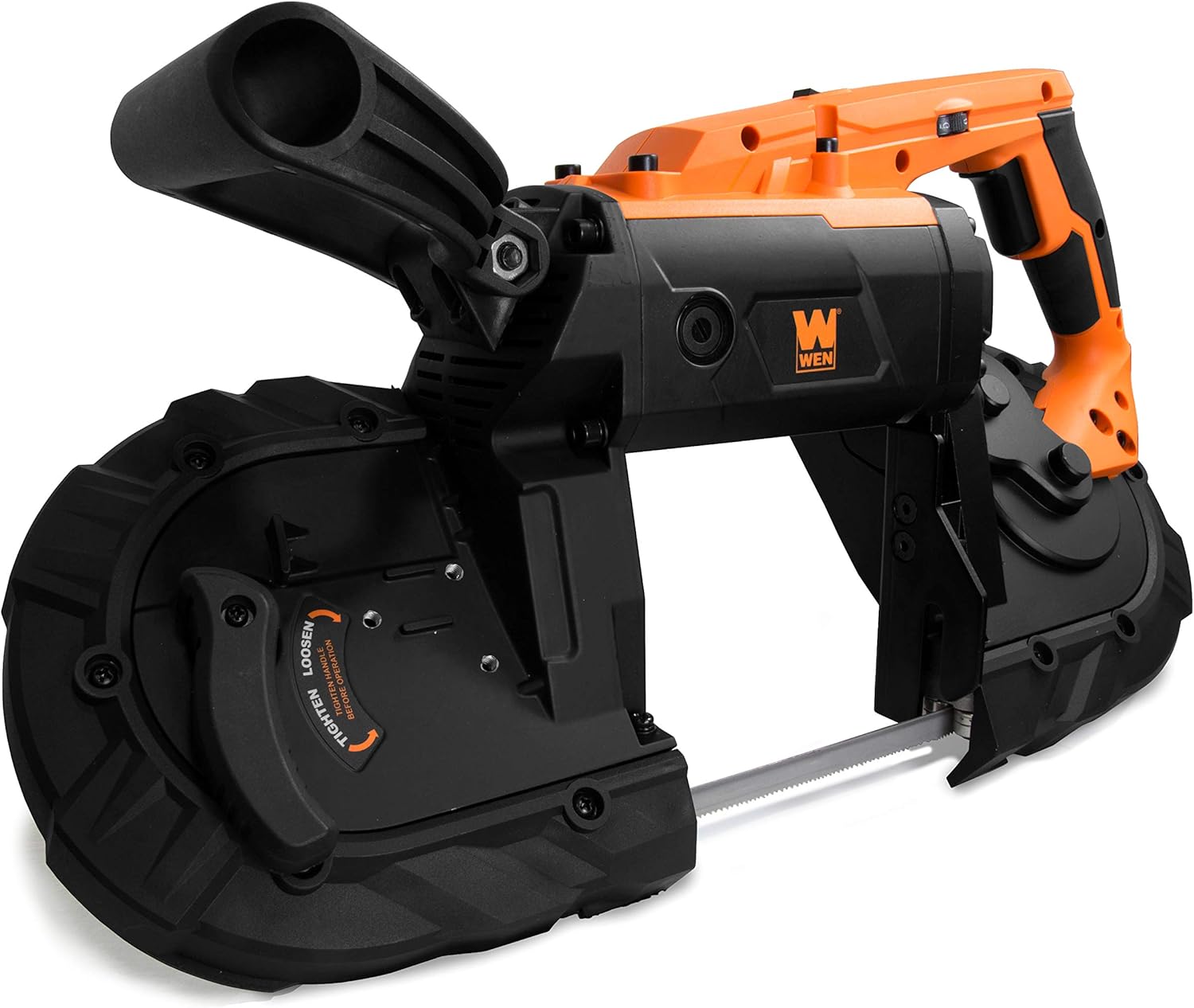 WEN Portable Band Saw for Metal, 10-Amp, Variable Speed, Handheld (94396)