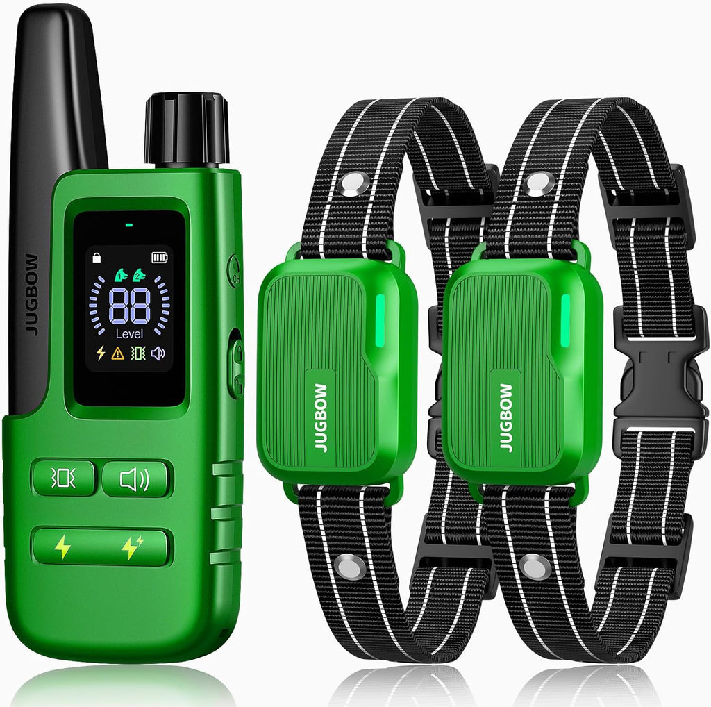 Dog Shock Collar - 4500FT Dog Training Collar with Remote, IPX8 Waterproof Electric Dog Collar with 4 Training Modes, Security Lock, Rechargeable eCollar for 10-120lbs Small Medium Large Dogs