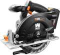 WEN Cordless Circular Saw, 6.5-Inch Blade with 20V Max 4.0 Ah Lithium-Ion Battery and Charger (20625)