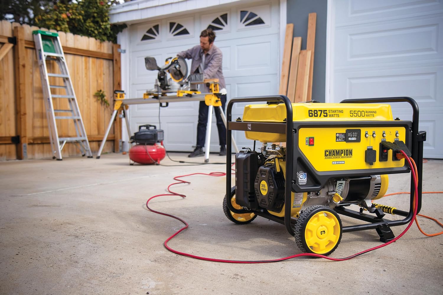 Champion Power Equipment 6875-Watt Portable Generator with Free 3-Year Warranty