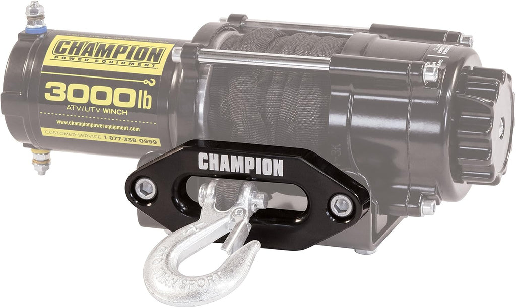 Champion Power Equipment 100374 Aluminum Hawse Fairlead for 5500 lb. or Less ATV/UTV Winches for Synthetic Rope