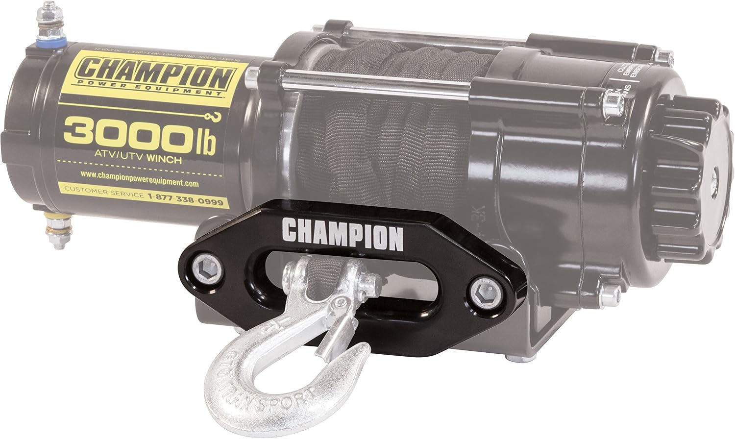 Champion Power Equipment 100374 Aluminum Hawse Fairlead for 5500 lb. or Less ATV/UTV Winches for Synthetic Rope