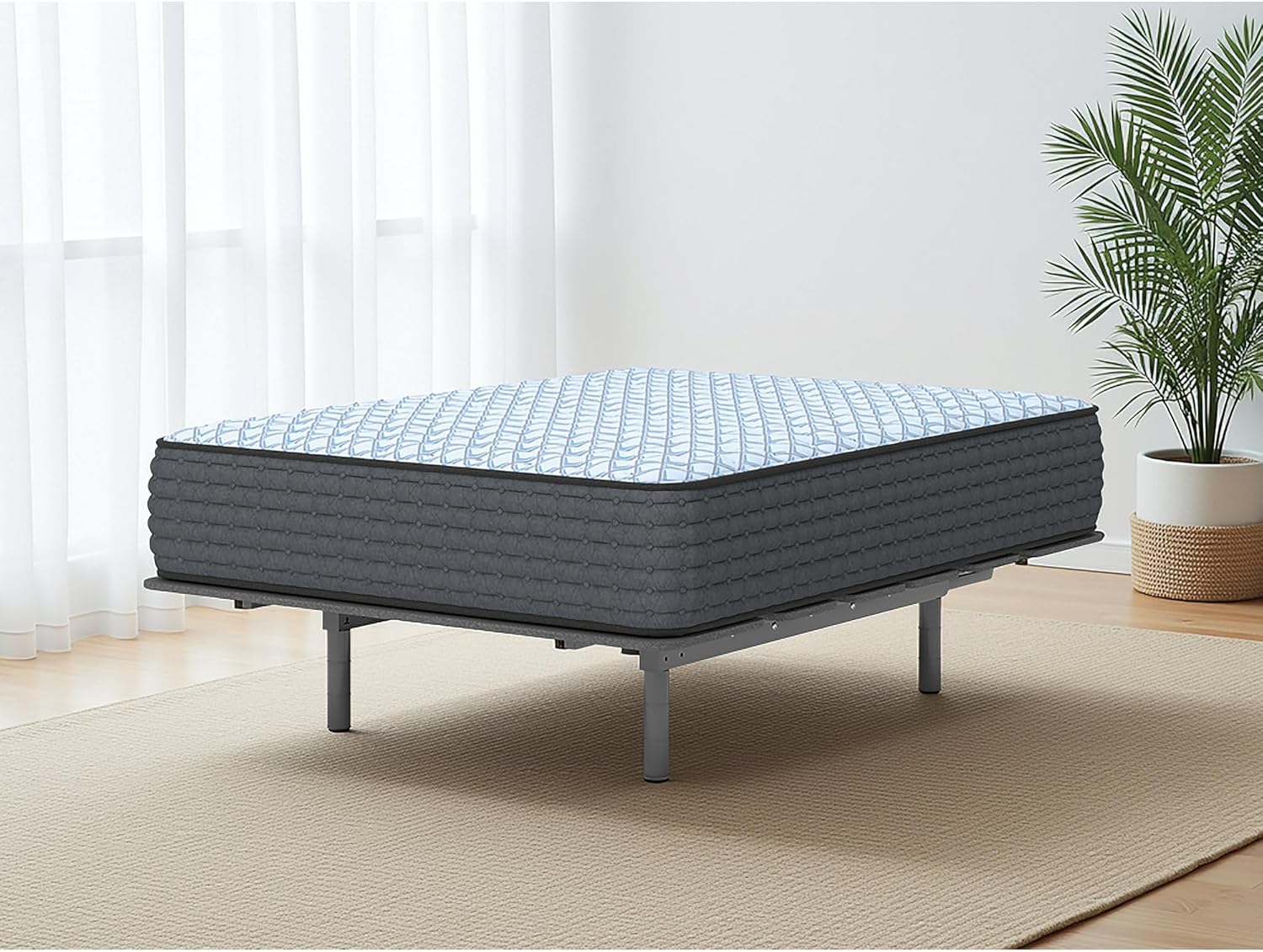 Signature Design by Ashley Destin Cove Firm Extra Firm 14 Inch Mattress with Low Motion Transfer and Temperature Regulating, Mattress in a Box, Queen