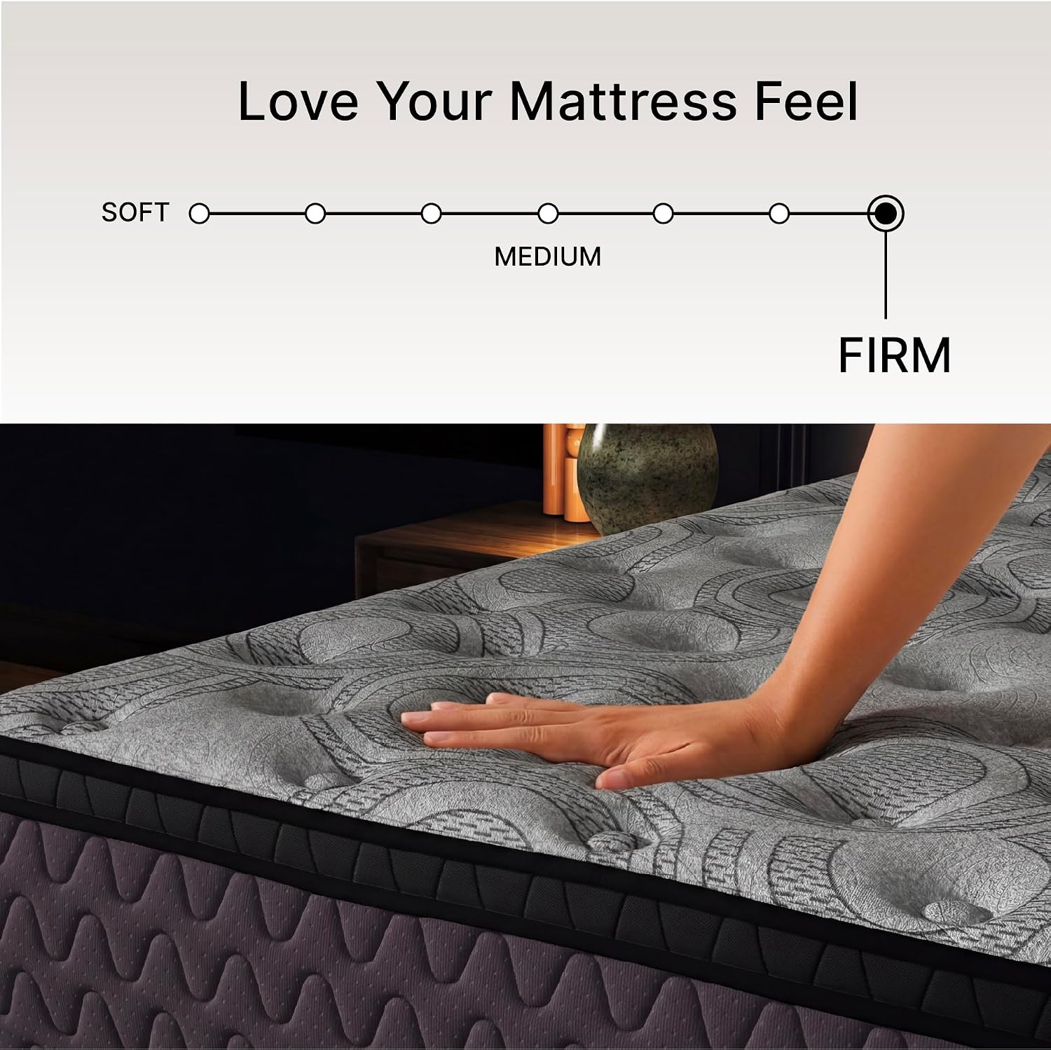 Signature Design by Ashley Augusta2 Queen Mattress in a Box, Firm Euro Pillow Top Memory Foam Mattress, 12 Inch Wrapped Coil Support, Cooling Gel for Queen Size Bed