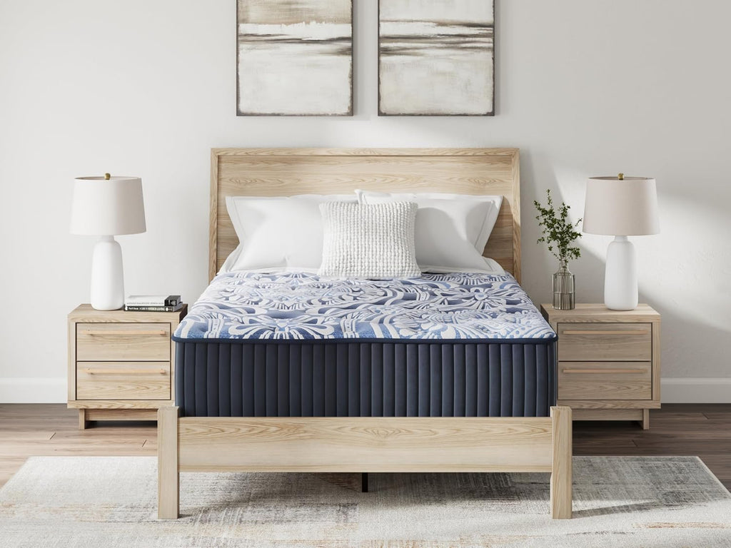 Signature Design by Ashley Firm Luxe 2.0 15 Inch Breathable Gel Latex Memory Foam Hybrid Mattress with Edge Support for Cool Sleep and Pressure Relief, Queen, Fiberglass-Free, Mattress in A Box