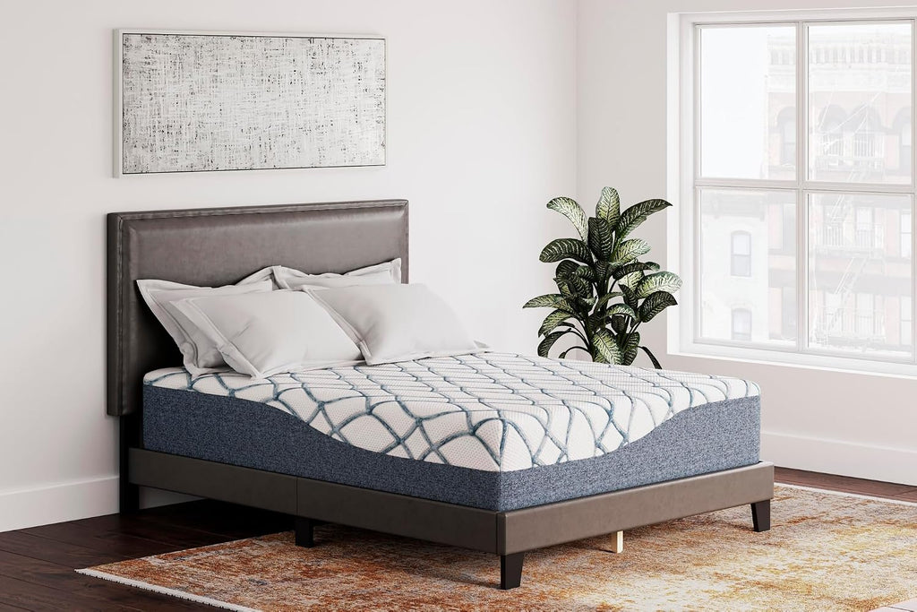 Signature Design by Ashley 14 Inch Chime Elite 2.0 Ultra Plush Green Tea Memory Foam Mattress for Cool Sleep and Pressure Relief, King, Fiberglass-Free, Mattress In A Box