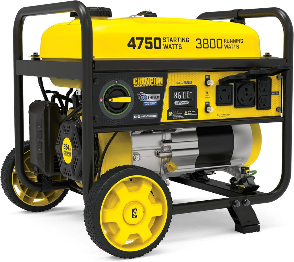 Champion Power Equipment 4750-Watt RV Ready Portable Generator with Free 3-Year Warranty, CARB Compliant