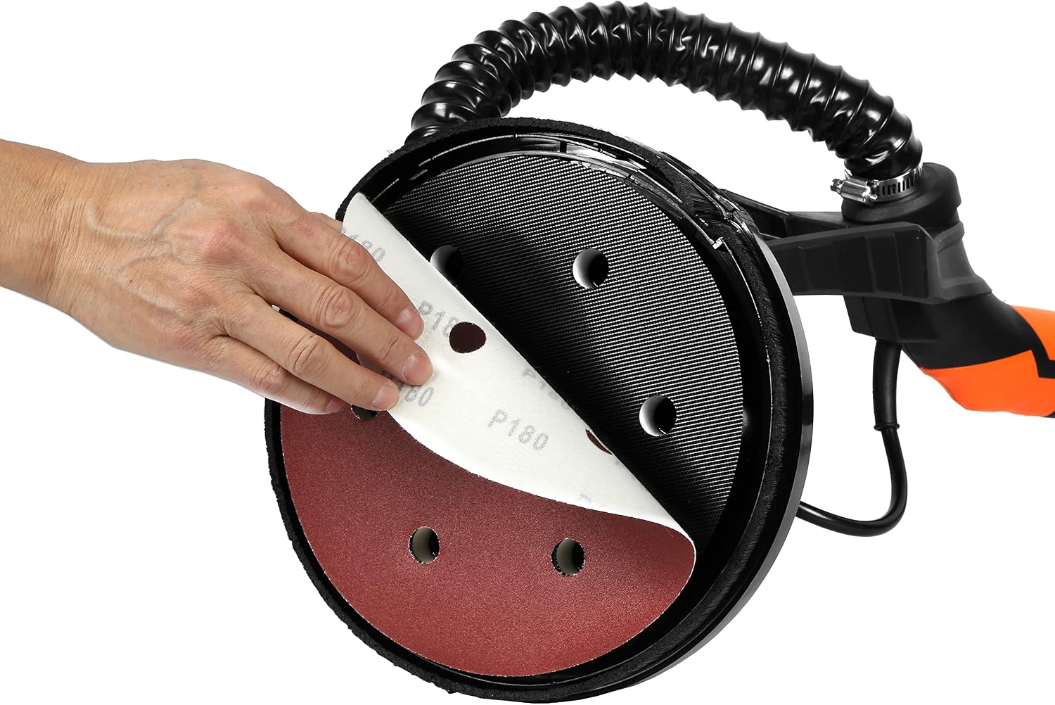 WEN Cordless Drywall Sander, Brushless with Variable Speed, 20V Max 5.0 Ah Battery and Charger (20409)