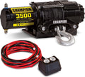 Champion Power Equipment 3500-lb. ATV/UTV Synthetic Rope Winch Kit