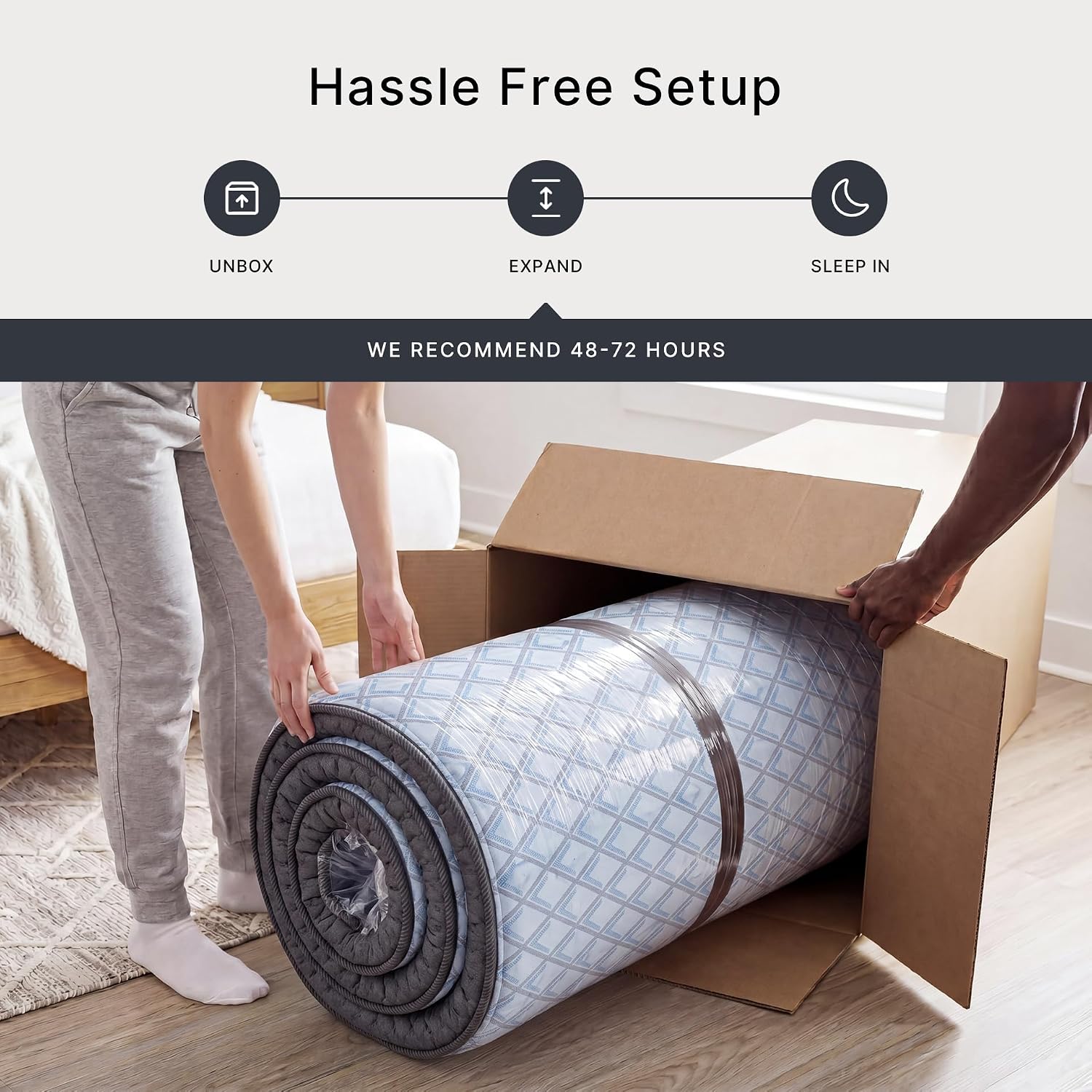 Signature Design by Ashley Destin Cove PT Extra Plush 16 Inch Mattress with Low Motion Transfer and Temperature Regulating, Mattress in a Box, Queen