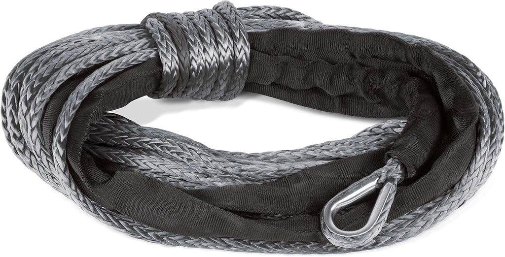 Champion 85-Foot Gray Dyneema® Synthetic Winch Rope for 8000-12,000-lb. Truck/SUV Winches