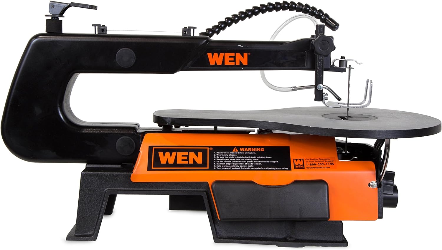 WEN Variable Speed Scroll Saw, 16-Inch with Work Light (3921)