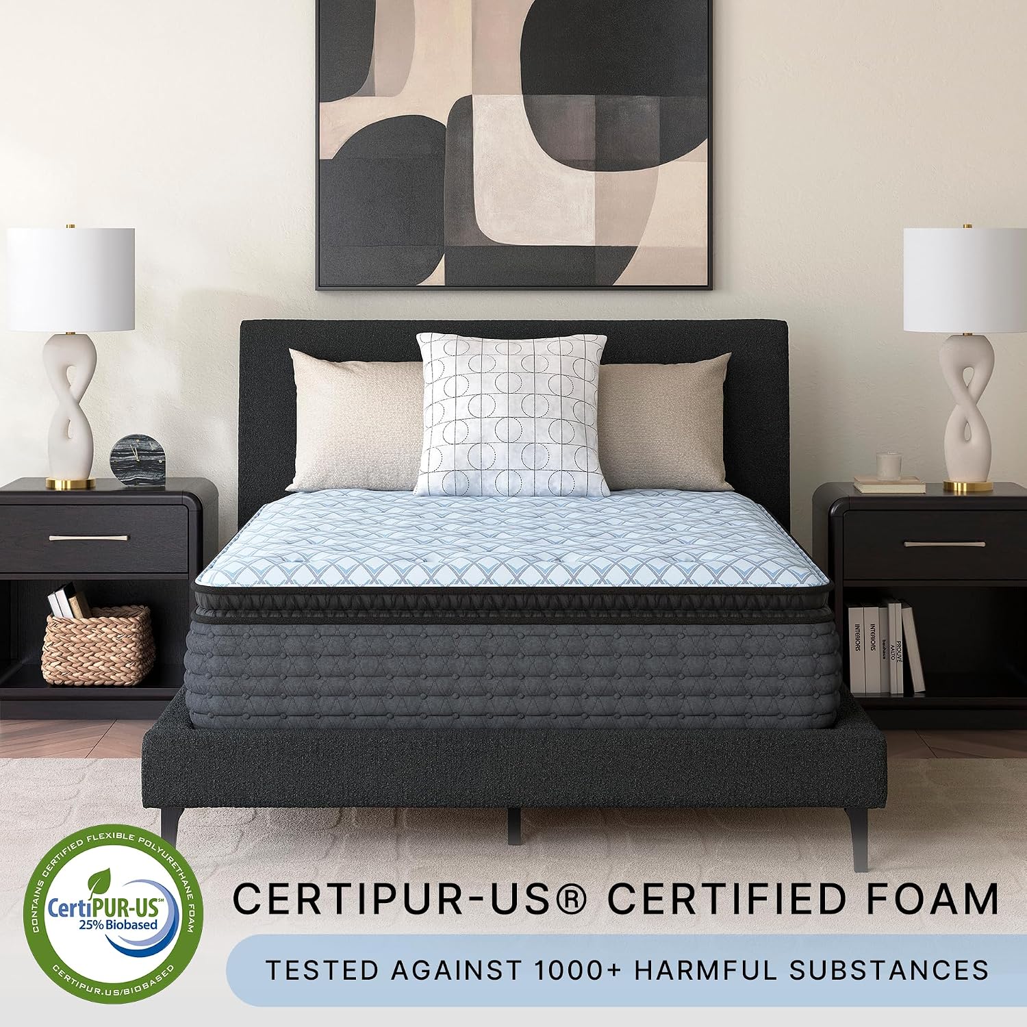 Signature Design by Ashley Destin Cove PT Extra Plush 16 Inch Mattress with Low Motion Transfer and Temperature Regulating, Mattress in a Box, Queen