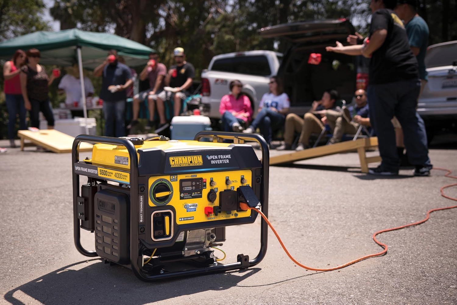 Champion Power Equipment 5500-Watt RV Ready Portable Generator | Open Frame Inverter, Quiet Technology, 3-Year Warranty, CARB Compliant