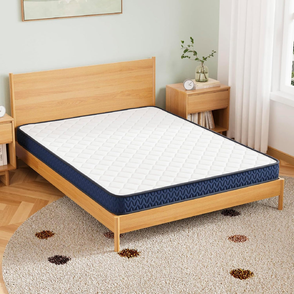 Signature Design by Ashley Queen Size Medium Firm 6 Inch Memory Foam Mattress with Breathable Quilted Cover, Fiberglass-Free, Mattress in A Box