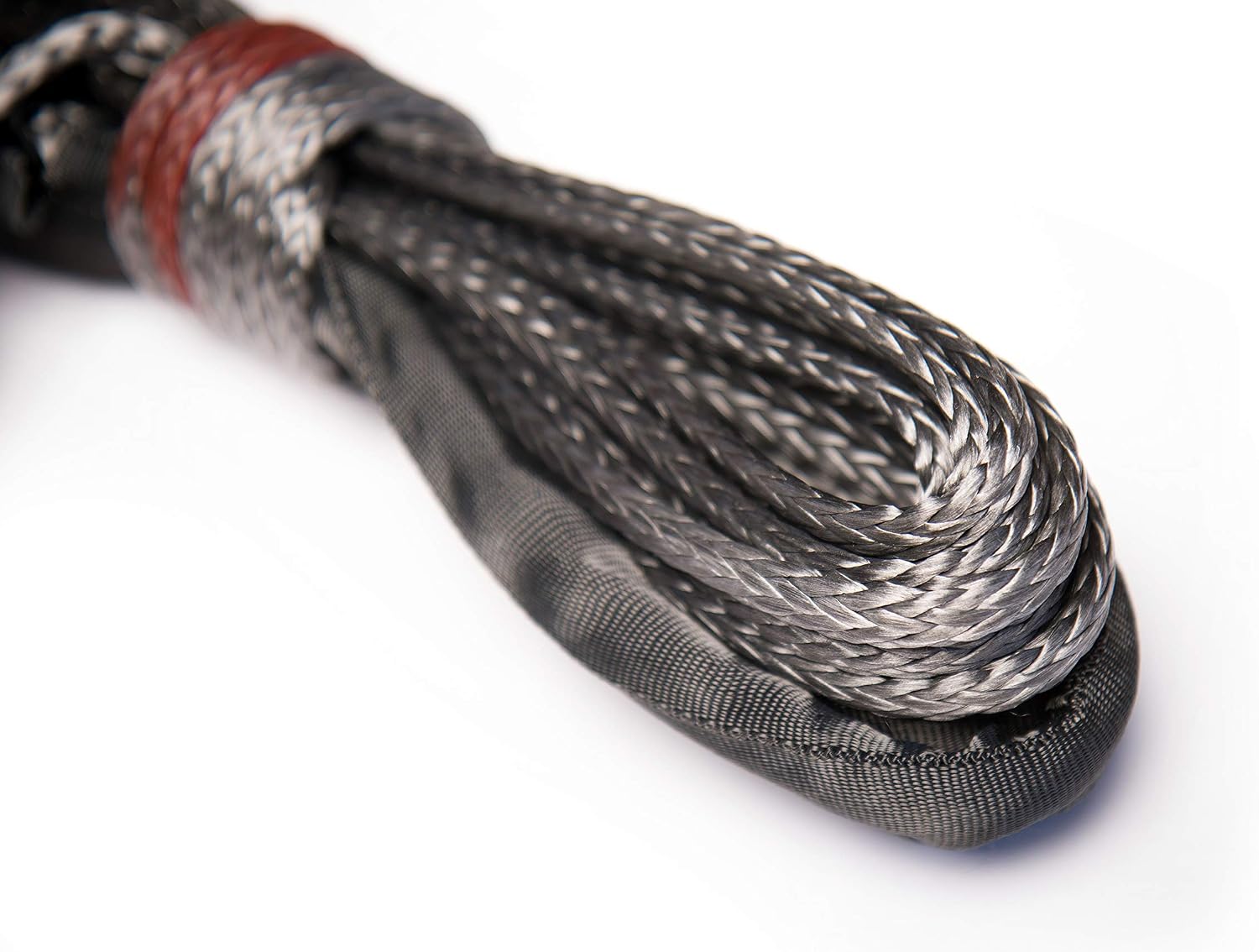 Champion 85-Foot Gray Dyneema® Synthetic Winch Rope for 8000-12,000-lb. Truck/SUV Winches