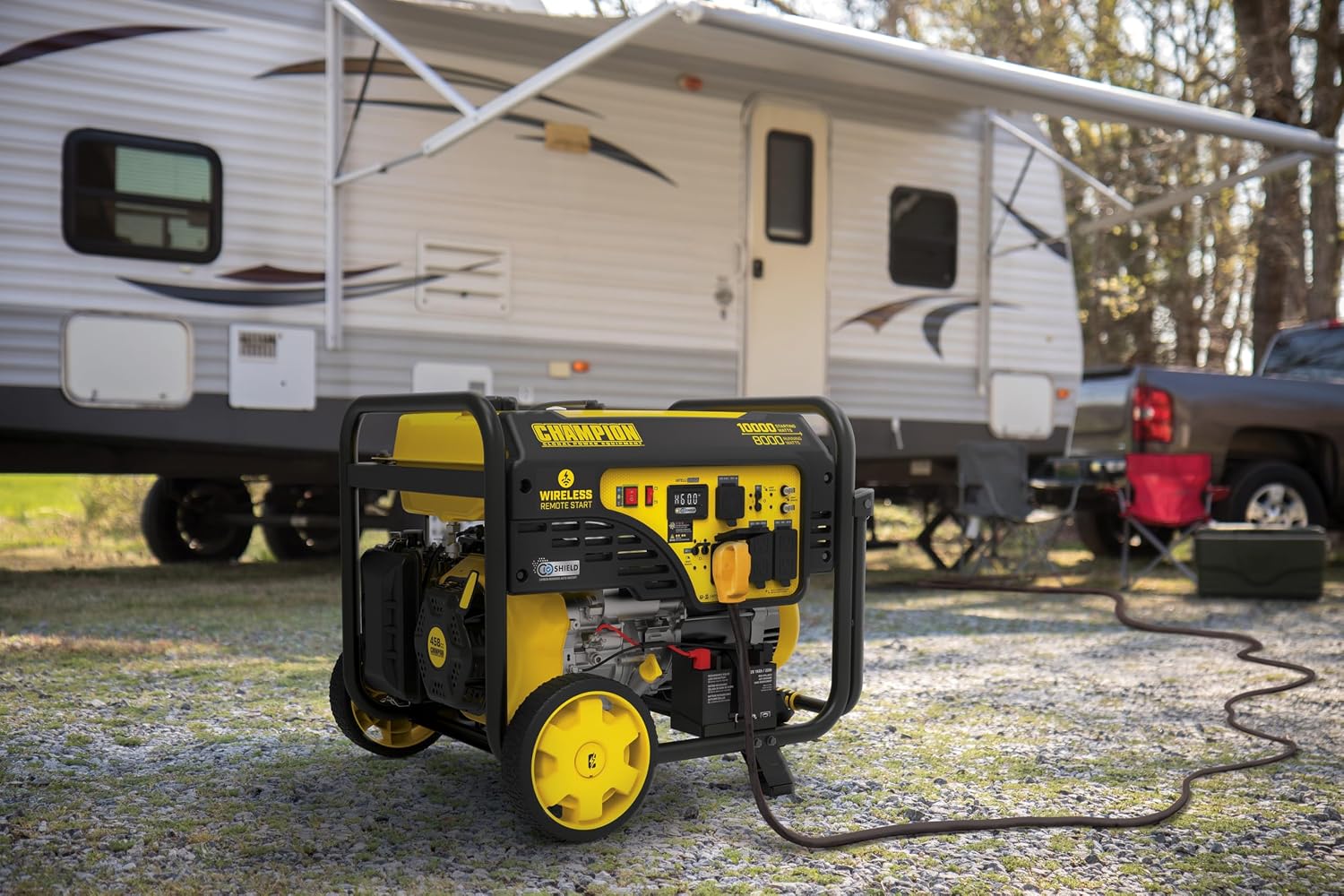 Champion Power Equipment 10,000-Watt Wireless Remote Start Home Backup Portable Generator with Free 3-Year Warranty