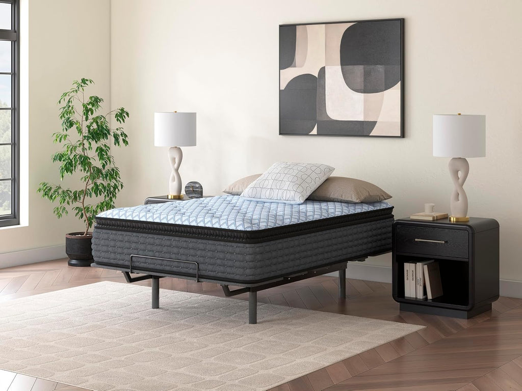 Signature Design by Ashley Destin Cove PT Extra Plush 16 Inch Mattress with Low Motion Transfer and Temperature Regulating, Mattress in a Box, Queen