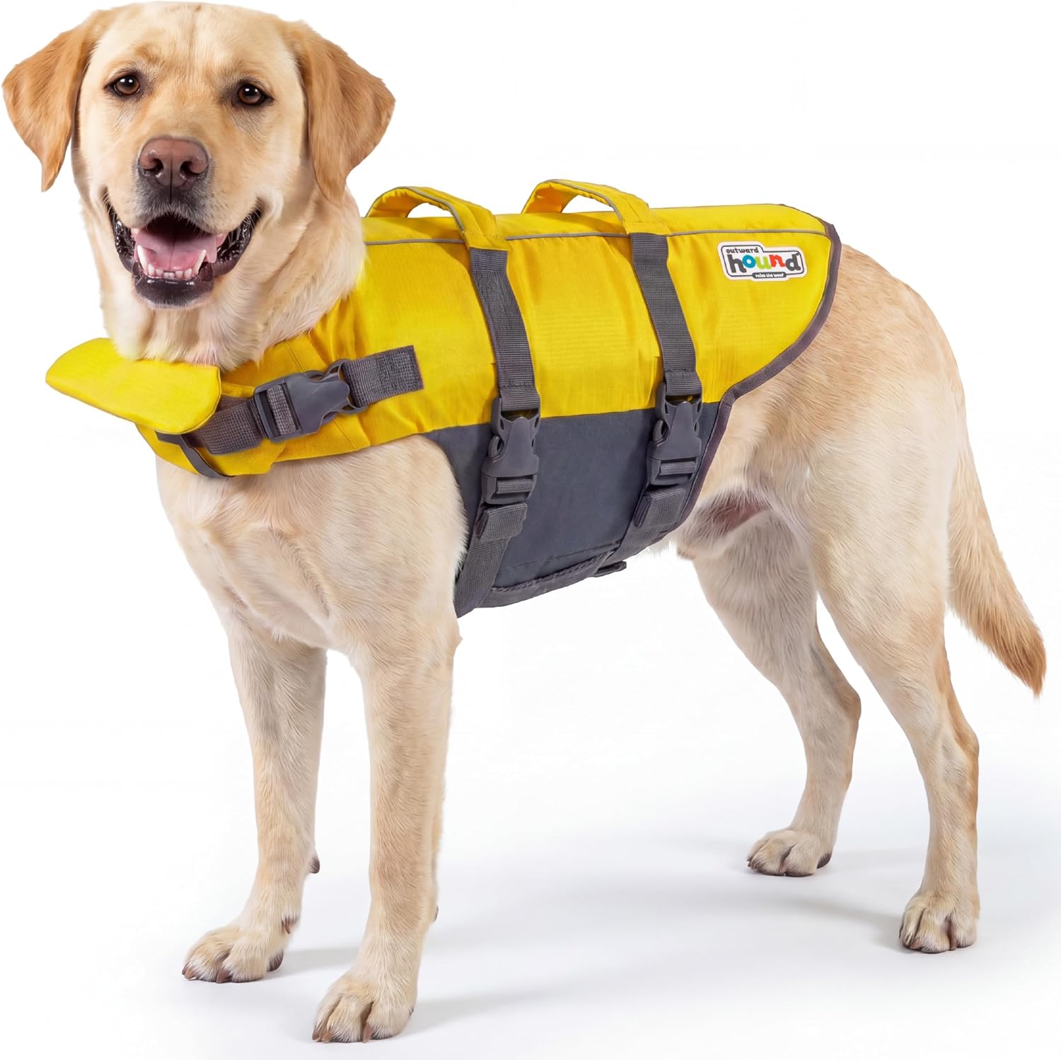 Outward Hound Granby Splash Orange Dog Life Jacket, Large