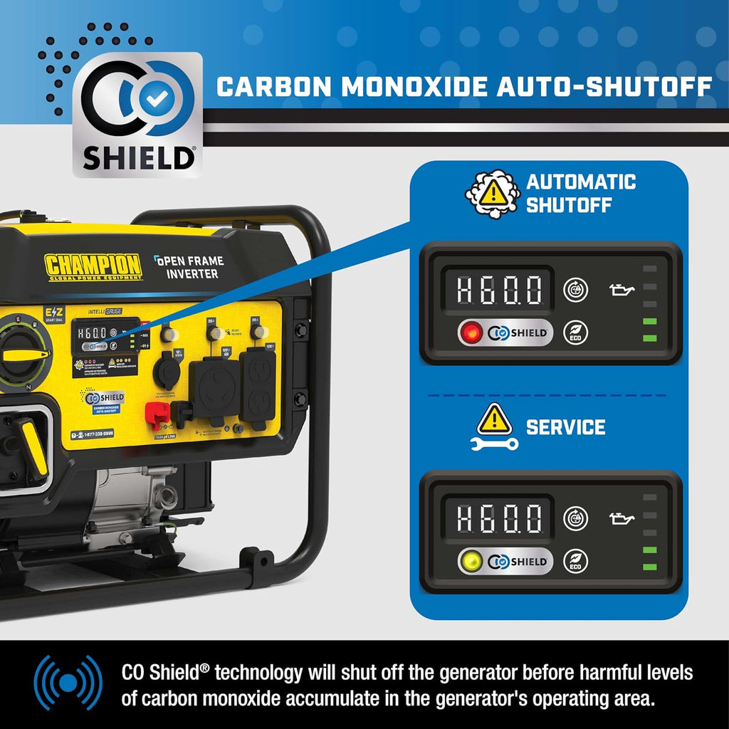 Champion Power Equipment 5500-Watt RV Ready Portable Generator | Open Frame Inverter, Quiet Technology, 3-Year Warranty, CARB Compliant
