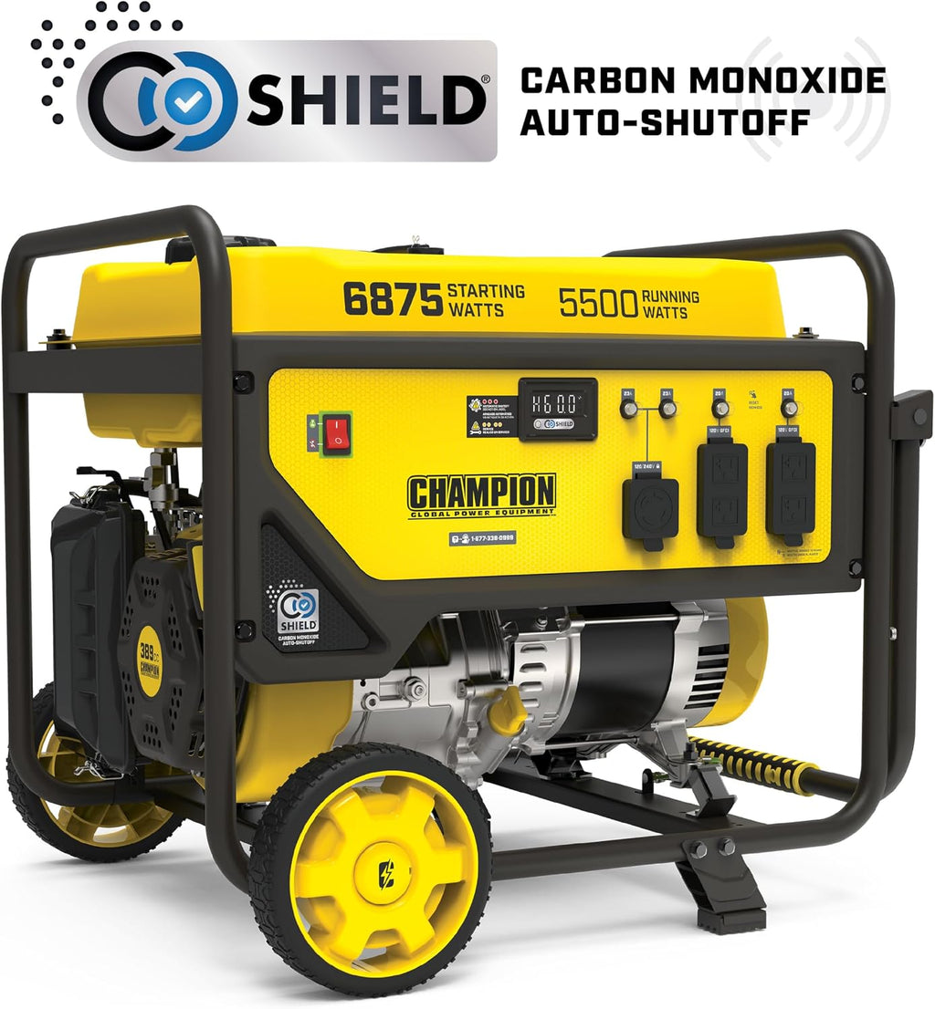 Champion Power Equipment 6875-Watt Portable Generator with Free 3-Year Warranty