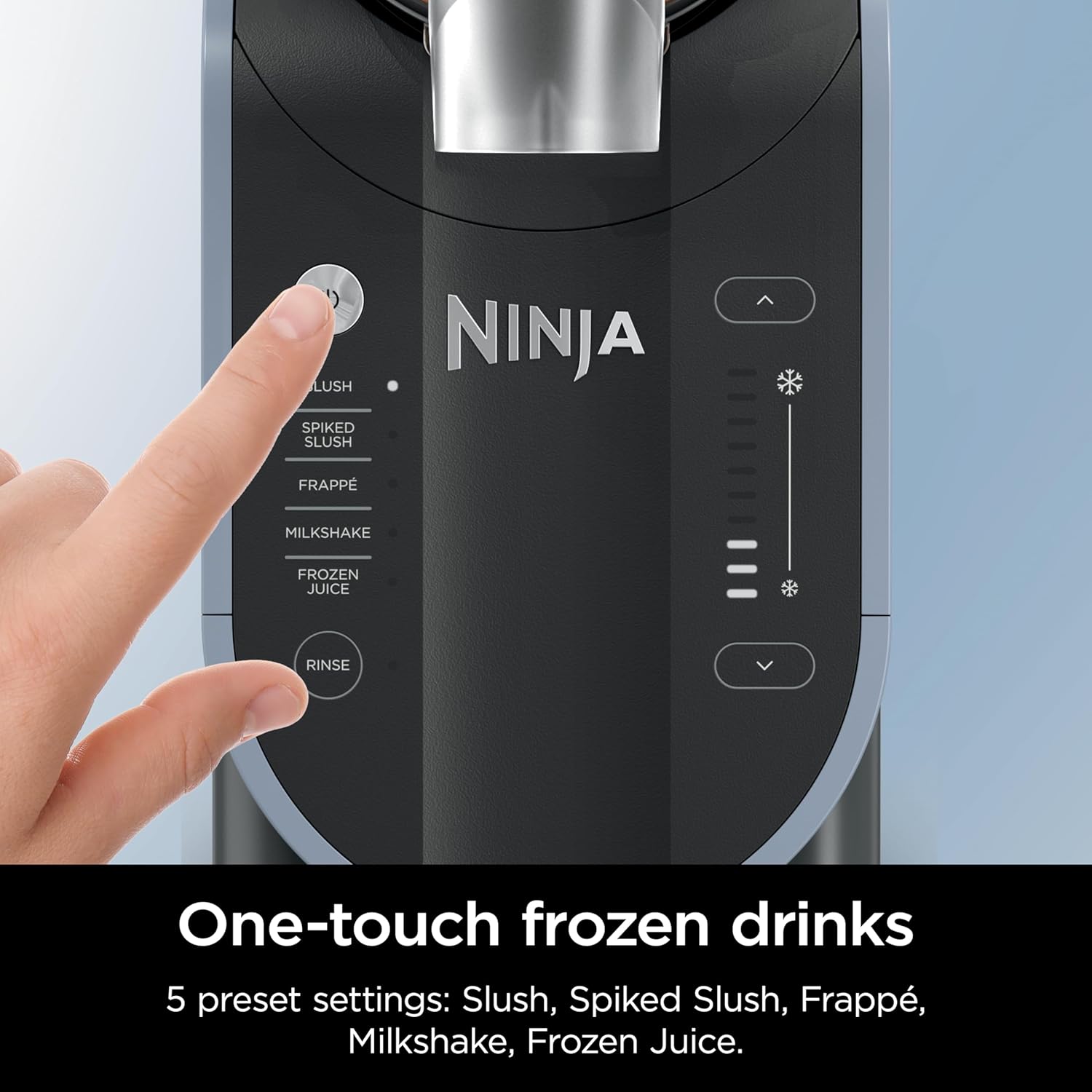 Ninja SLUSHi Professional Frozen Drink Maker with RapidChill Technology, Frozen Drink & Slushie Machine, 5 Preset Programs, Frozen Margaritas, Frappés, and More, Grey, FS301C, (Canadian Version) (Renewed)
