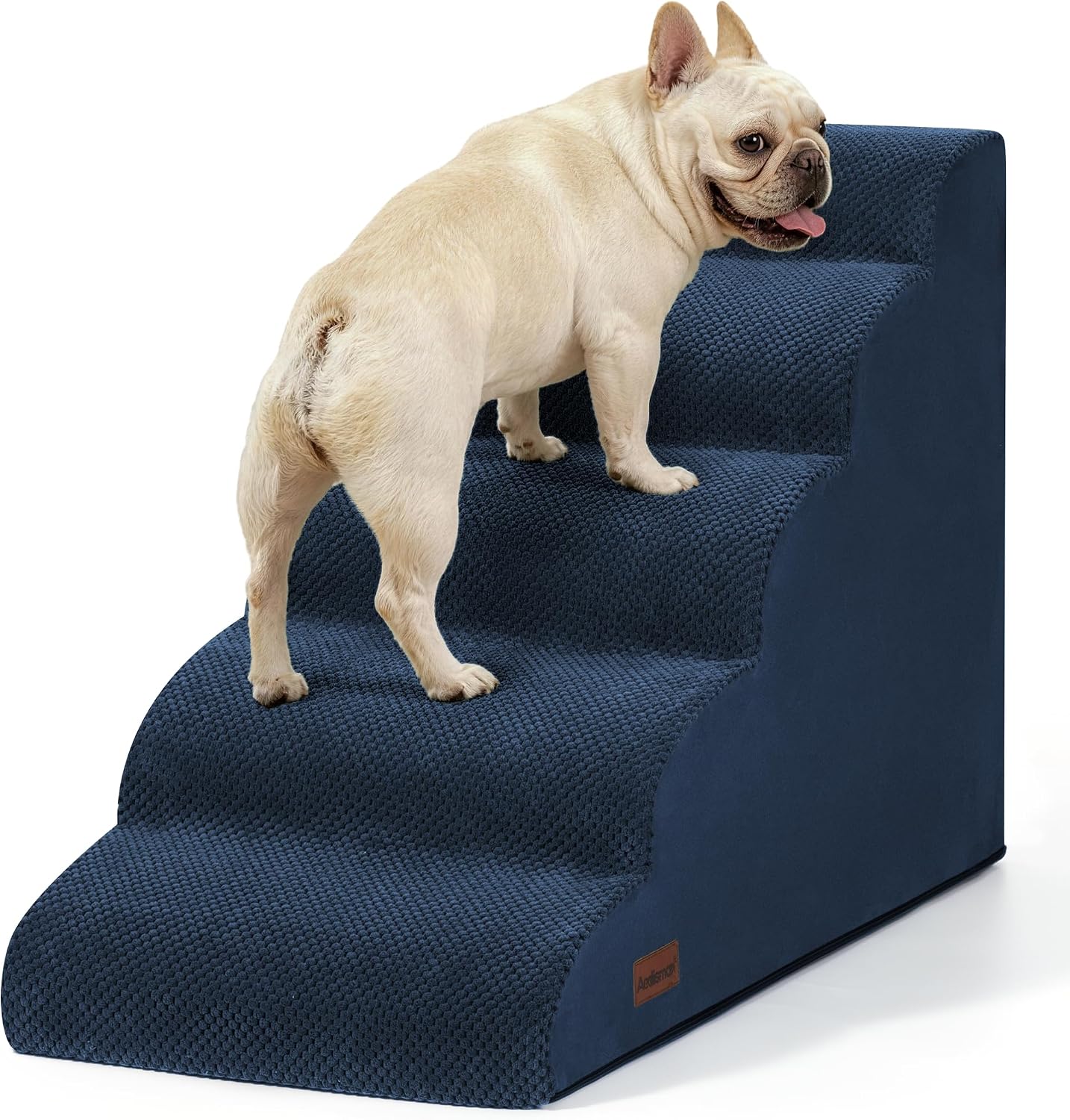Aodisman Dog Stairs for Small Dogs,3 Step Dog Ramp for Couch and Bed,Pet Stairs with Non-Slip Bottom for Old Cats,Indoor Pet Steps,Comfort,Durable,15.4" H
