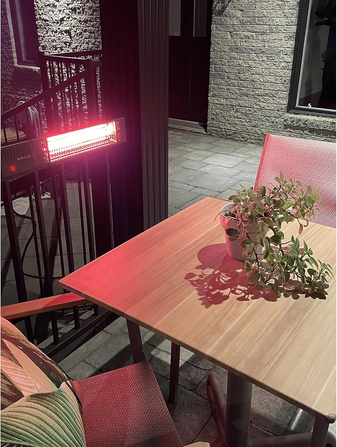Westinghouse Outdoor Electric Wall Mounted Heater, Dust & Water Resistant, Includes Wall, Ceiling, & Deck Rail Mounts + Remote Control, Infrared Patio Heater for Terrace, Backyard, Balcony, & More