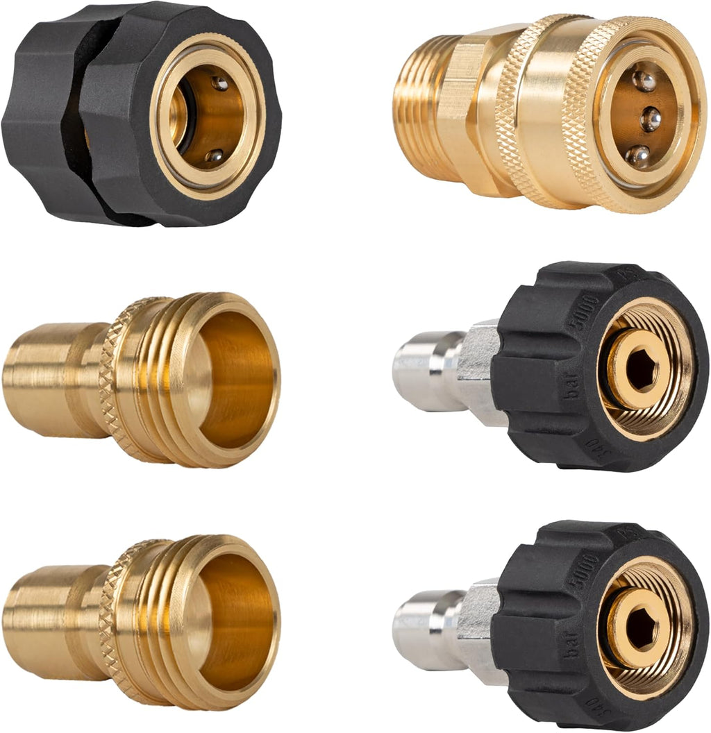Westinghouse Heavy-Duty, Quick-Connect 6-Piece Kit, for Pressure Washer and Garden Hoses