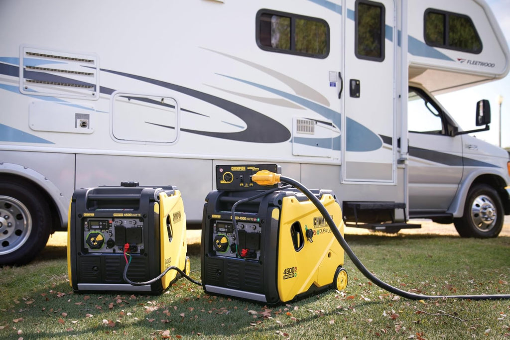 Champion Power Equipment 4500-Watt Electric Start Dual Fuel RV Ready Portable Inverter Generator with Quiet Technology and Free 3-Year Warranty