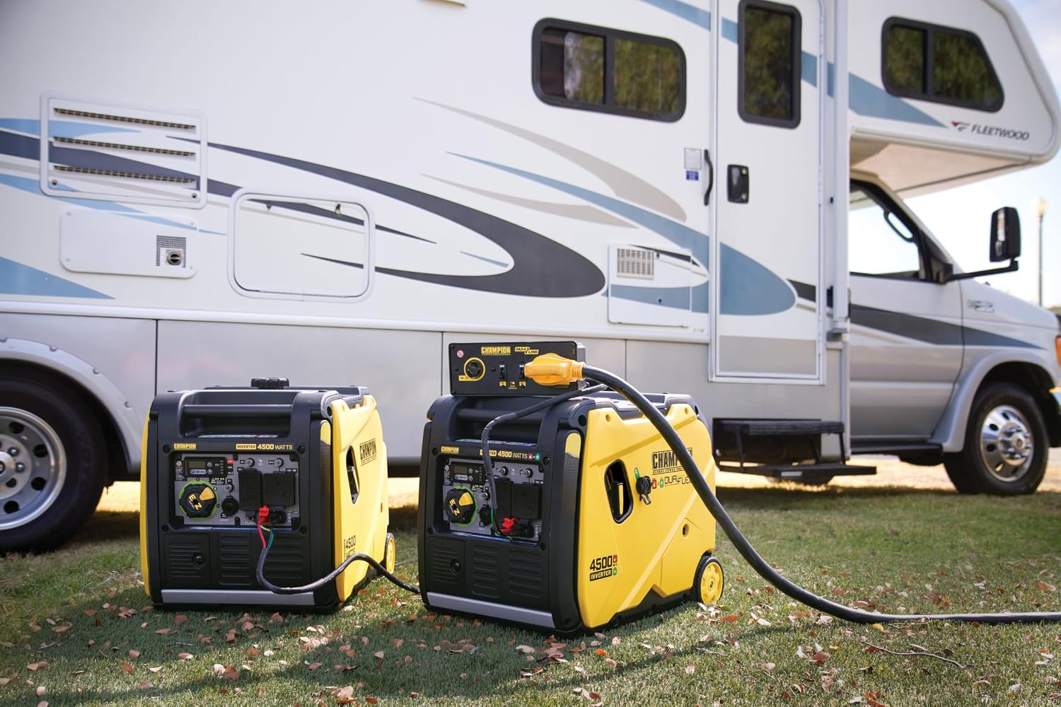 Champion Power Equipment 4500-Watt Electric Start Dual Fuel RV Ready Portable Inverter Generator with Quiet Technology and Free 3-Year Warranty