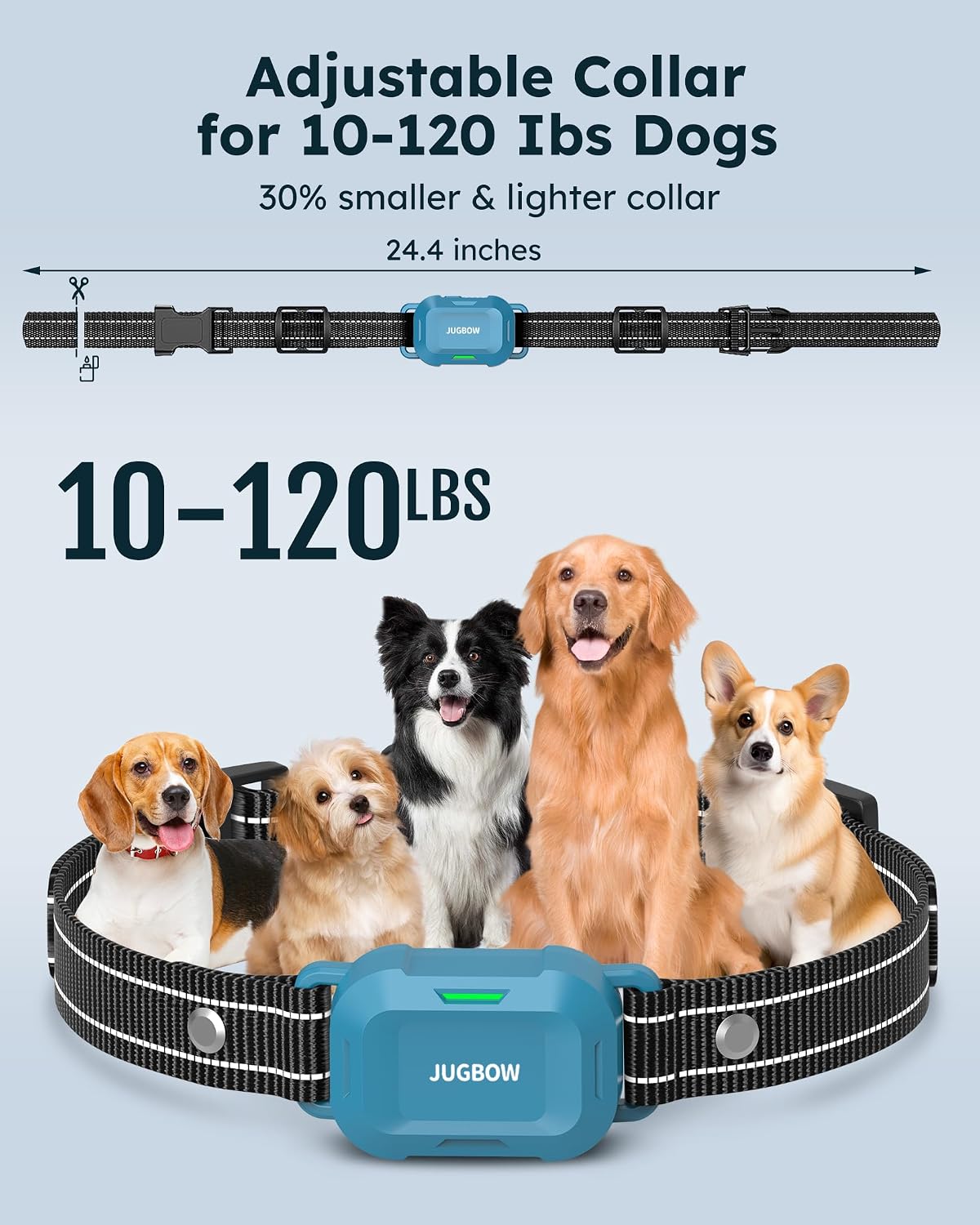Dog Shock Collar - 4200FT Dog Training Collar with Remote, IPX8 Waterproof Electric Collar with 4 Training Modes, Security Lock, Rechargeable e-Collar for Dogs 10-120lbs
