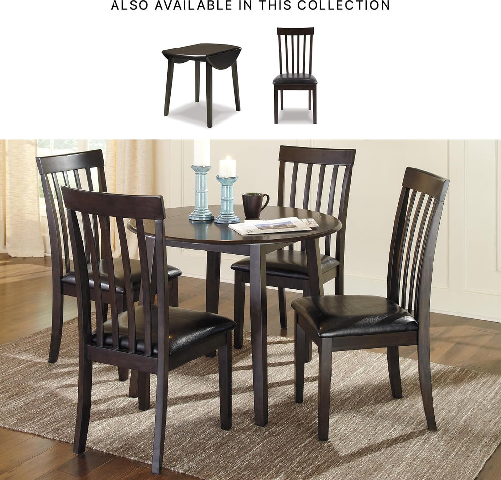 Signature Design by Ashley Hammis Rake Back Dining Room Chair, Set of 2, Dark Brown