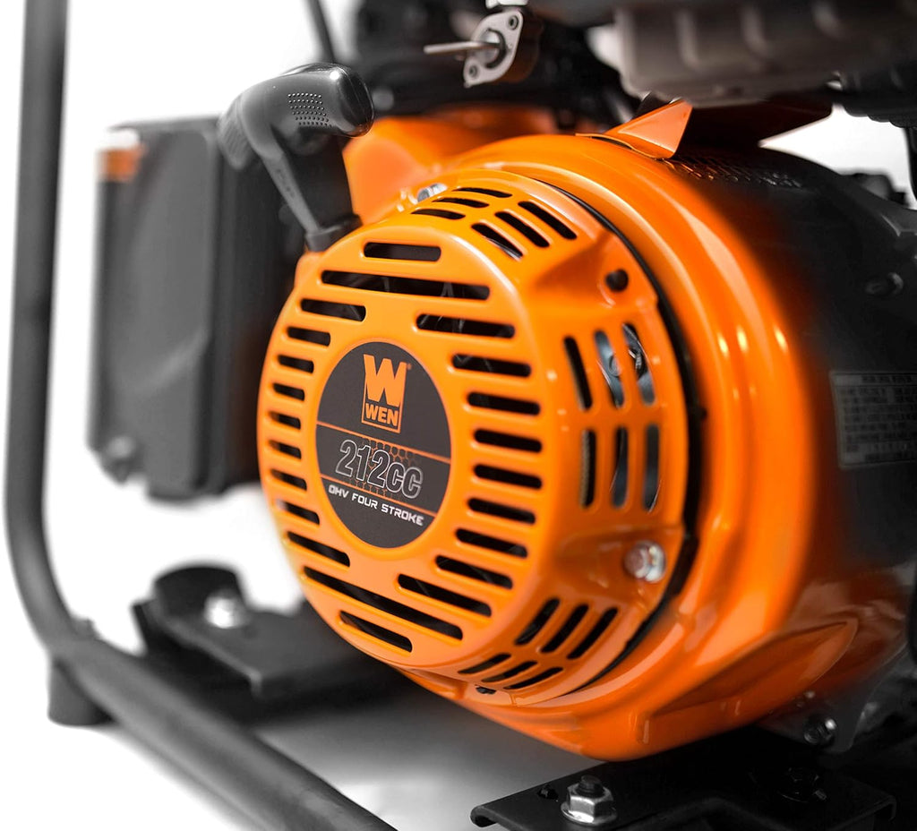 WEN GN400i RV-Ready 4000-Watt Open Frame Inverter Generator, CARB Compliant, Black/orange