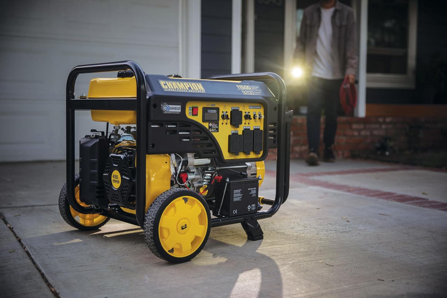 Champion Power Equipment 11,500-Watt Electric Start Home Backup Portable Generator with Free 3-Year Warranty
